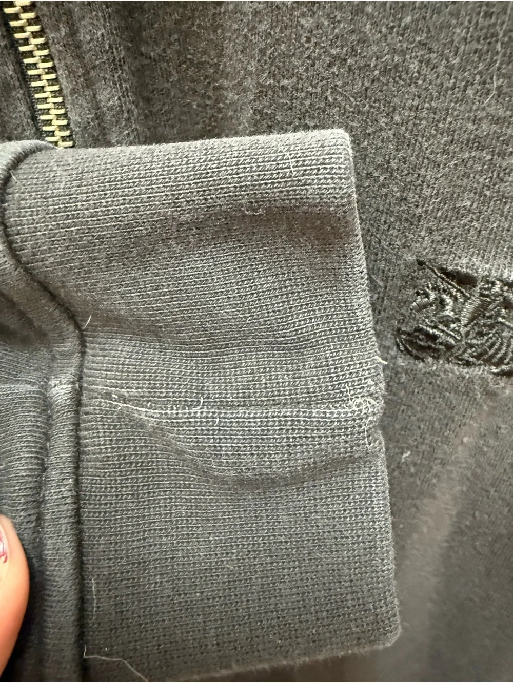 Vintage Burberry Black Half-Zip Sweater Pullover - Picture 5 of 13